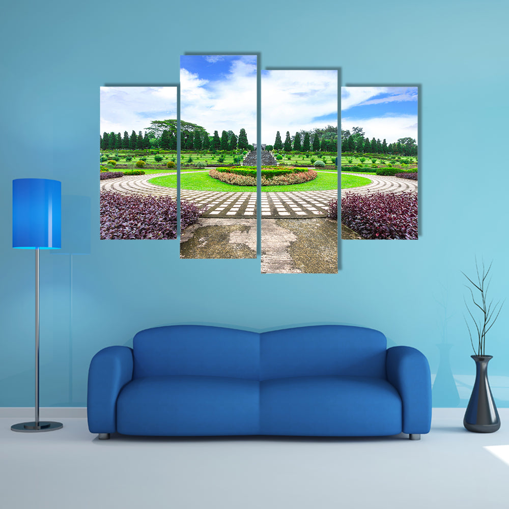 The Garden Flowers In The Chiang Rai, Thailand Multi Panel Canvas Wall Art