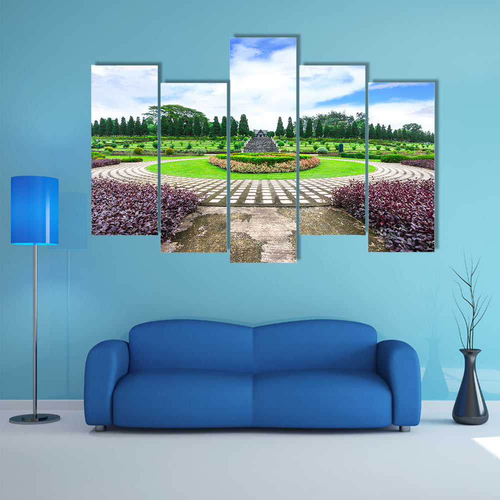 The Garden Flowers In The Chiang Rai, Thailand Multi Panel Canvas Wall Art