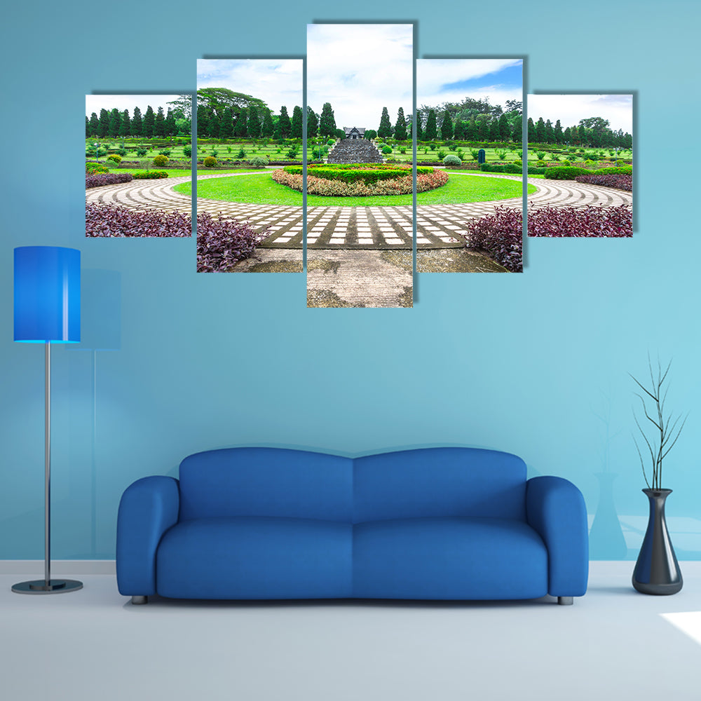 The Garden Flowers In The Chiang Rai, Thailand Multi Panel Canvas Wall Art