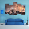 Mountain of the Santa Cruz Trek, Cordillera Blanca, Peru South America Multi Panel Canvas Wall Art