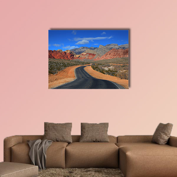 Road to Red rock canyon Multi panel canvas wall art
