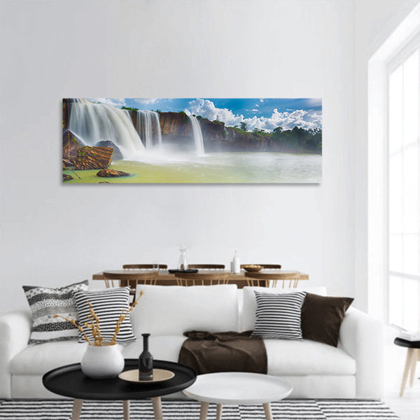 Beautiful Dray Nur waterfall in Vietnam Panoramic Canvas Wall Art