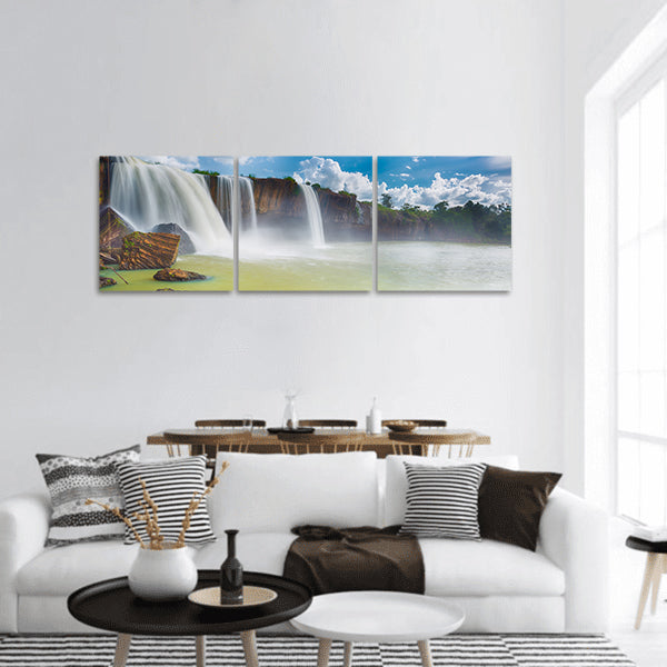 Beautiful Dray Nur waterfall in Vietnam Panoramic Canvas Wall Art