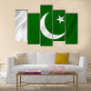 Pakistan National Flag Multi Panel Canvas Wall Art