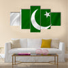 Pakistan National Flag Multi Panel Canvas Wall Art