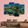 Highly detailed Earth, illuminated by moonlight multi panel canvas wall art