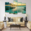 Sunrise over Hanauma Bay on Oahu Multi Panel Canvas Wall Art