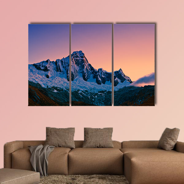 Mountain of the Santa Cruz Trek Peru South America multi panel canvas wall art