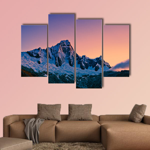 Mountain of the Santa Cruz Trek Peru South America multi panel canvas wall art