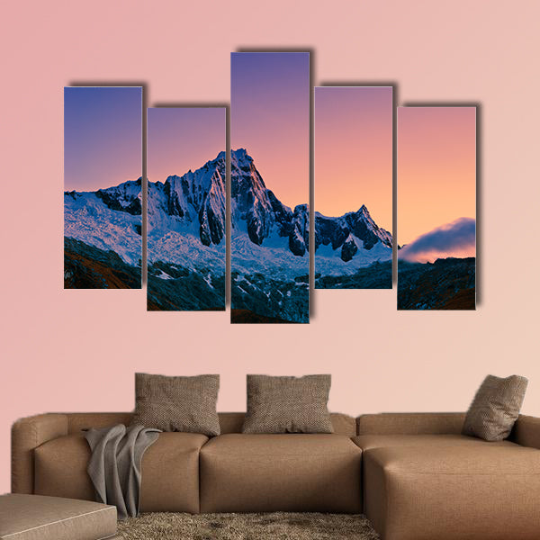 Mountain of the Santa Cruz Trek Peru South America multi panel canvas wall art