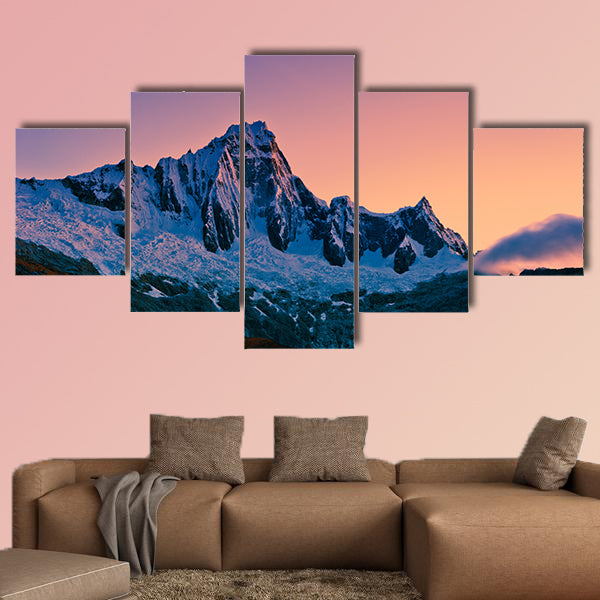 Mountain of the Santa Cruz Trek Peru South America multi panel canvas wall art