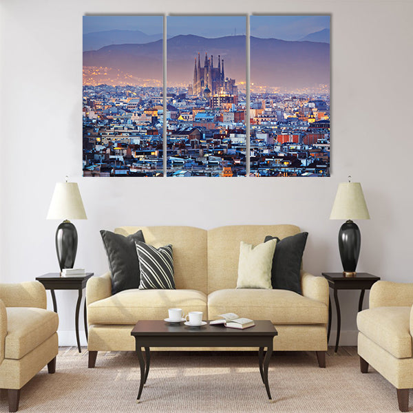 Barcelona Multi panel canvas wall art