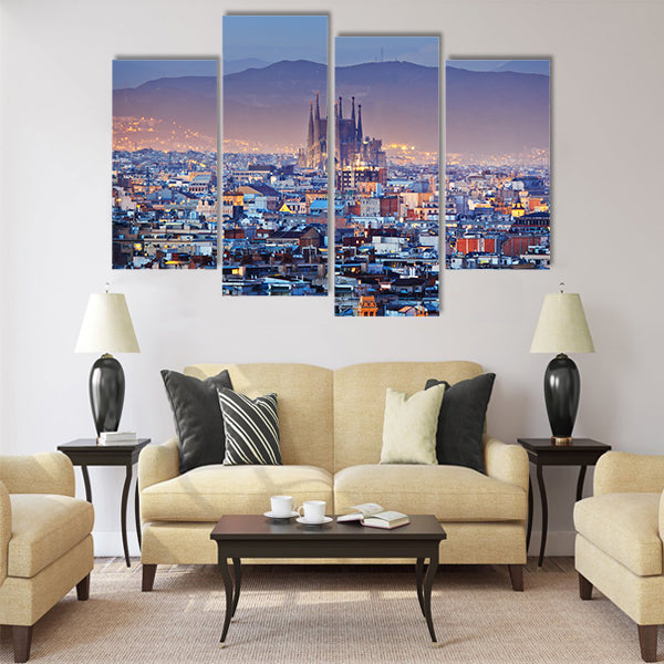Barcelona Multi panel canvas wall art