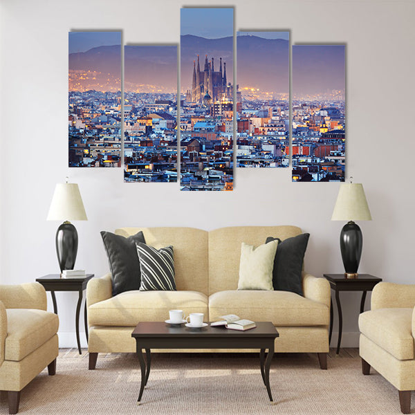 Barcelona Multi panel canvas wall art
