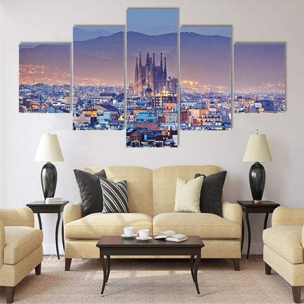 Barcelona Multi panel canvas wall art