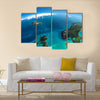 Highly detailed planet Earth in the morning Multi Panel Canvas Wall Art