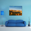 Ait Benhaddou Ksar Kasbah, Morocco, Africa, in sunset multi panel canvas wall art