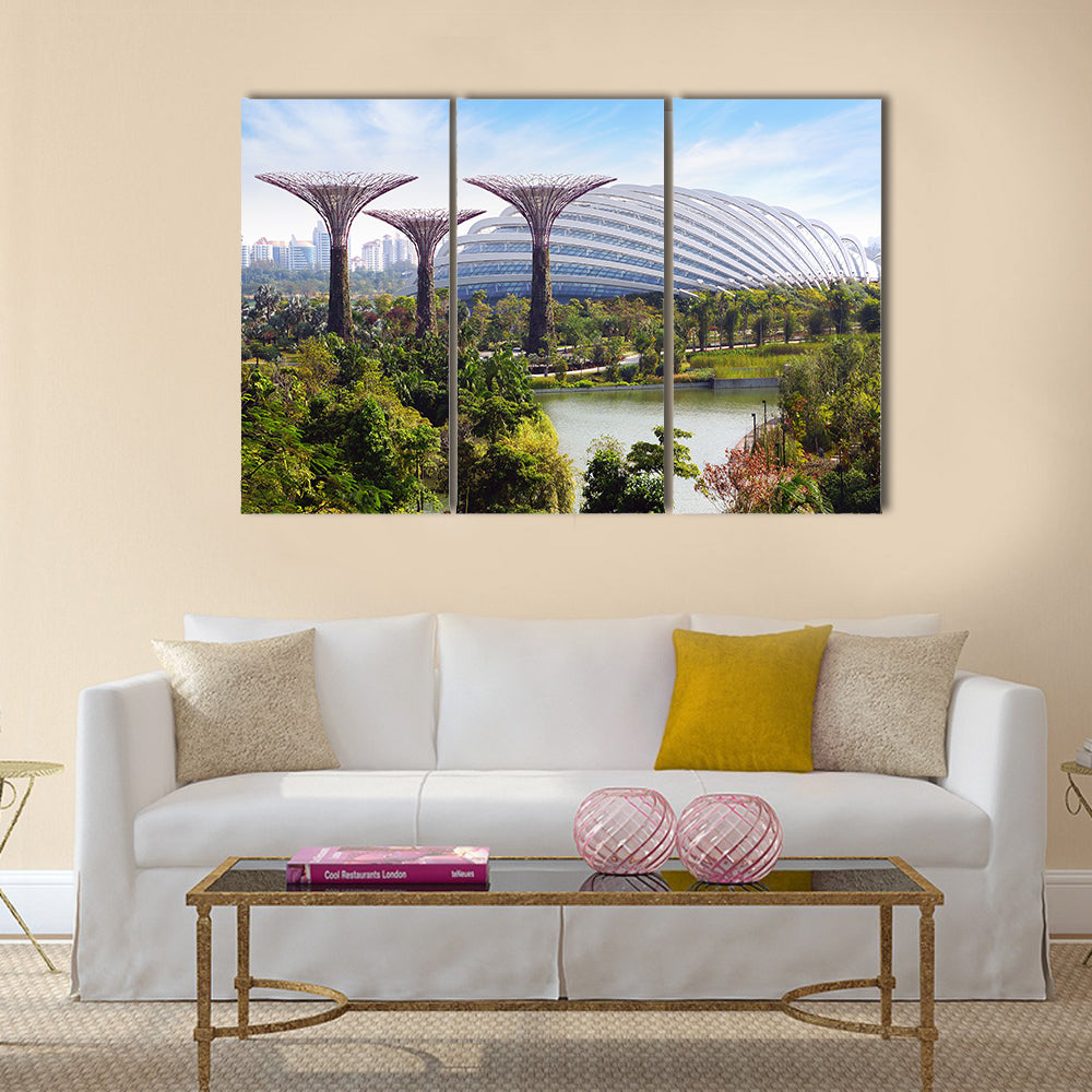 The Supertree Grove at Gardens by the Bay, Multi Panel Canvas Wall Art