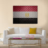 Egypt Flag Seamless steel diamond plate Multi panel canvas wall art