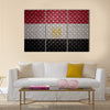 Egypt Flag Seamless steel diamond plate Multi panel canvas wall art