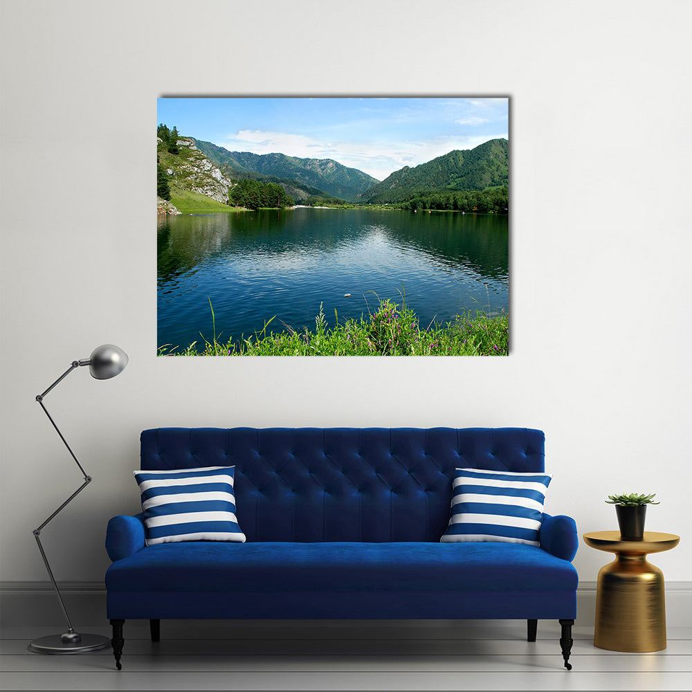 Mountain lake, Altai, Russia multi panel canvas wall art