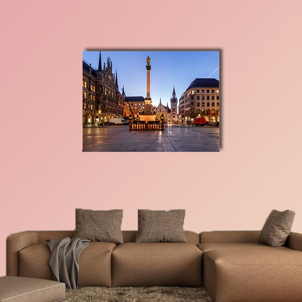 Old Town Hall and Marienplatz in the Morning, Germany wall art