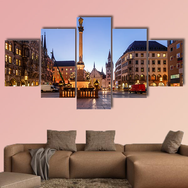 Old Town Hall and Marienplatz in the Morning, Germany wall art