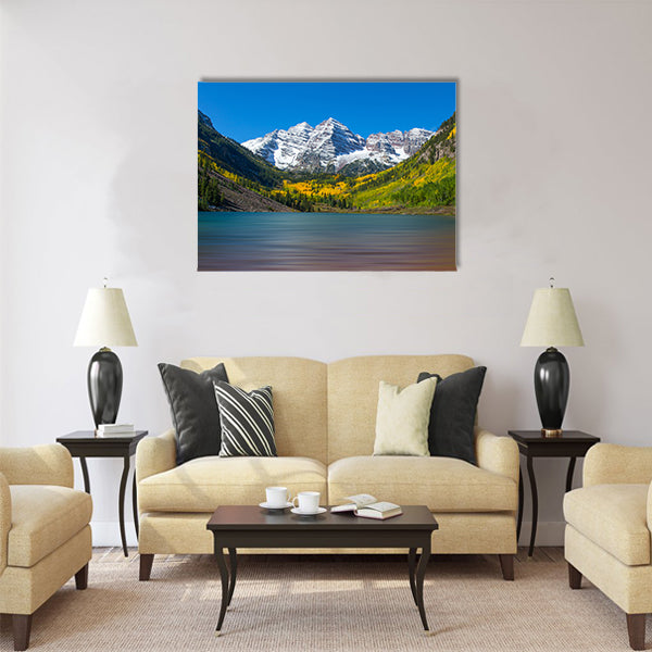 Autumn at Maroon Bells Multi panel canvas wall art
