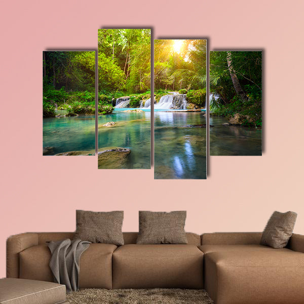 Deep forest waterfall National Park island of Siquijor, Philippines