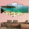 The beautiful islands in the sea and beach, Thailand multi panel canvas wall art