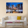 Gapstow bridge in winter, Central Park New York City Multi panel canvas wall art