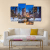 Gapstow bridge in winter, Central Park New York City Multi panel canvas wall art