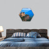 The Three Sisters From Echo Point, Blue Mountains hexagonal canvas wall art