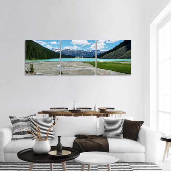 Lake Louise with Chateau Lake, Banff Park, Canada Panoramic Canvas Wall Art
