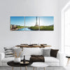 Eiffel tower in sunrise time Panoramic Canvas Wall Art