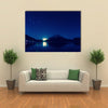 inverted image of Mount Fuji at night multi panel canvas wall art