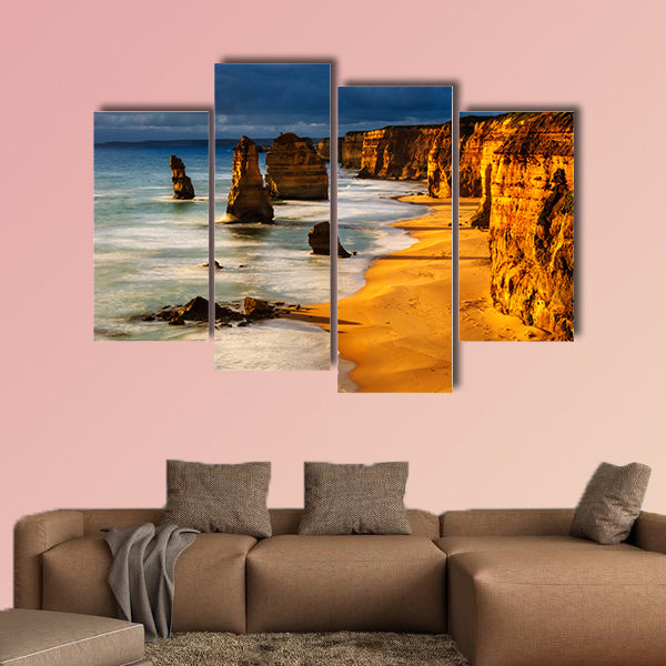 Twelve apostles Australia sunset great ocean road multi panel canvas wall art