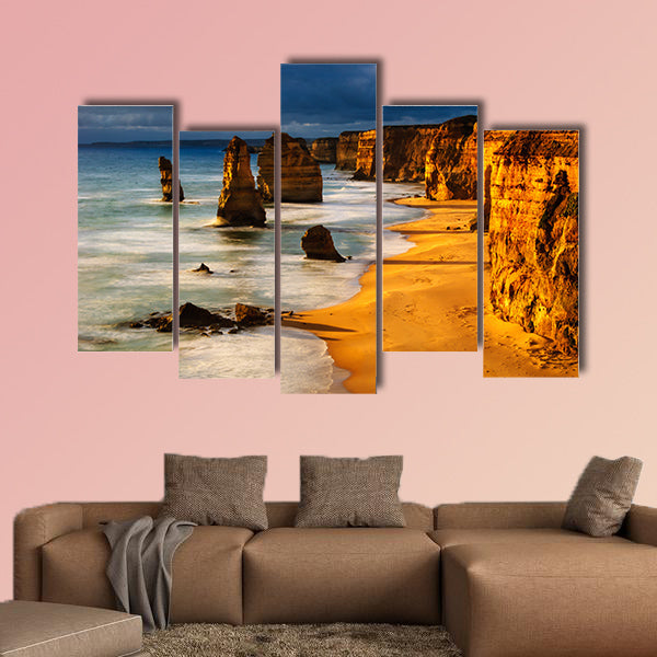 Twelve apostles Australia sunset great ocean road multi panel canvas wall art