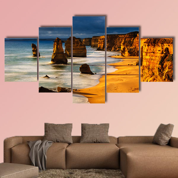 Twelve apostles Australia sunset great ocean road multi panel canvas wall art