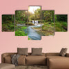 Deep forest waterfall National Park island of Siquijor, Philippines multi panel canvas wall art