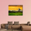 Matterhorn in the sunset at Swiss Alps multi panel canvas wall art