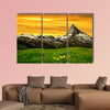 Matterhorn in the sunset at Swiss Alps multi panel canvas wall art