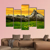 Matterhorn in the sunset at Swiss Alps multi panel canvas wall art