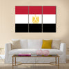 Egypt Republic flag vector illustration Multi panel canvas wall art