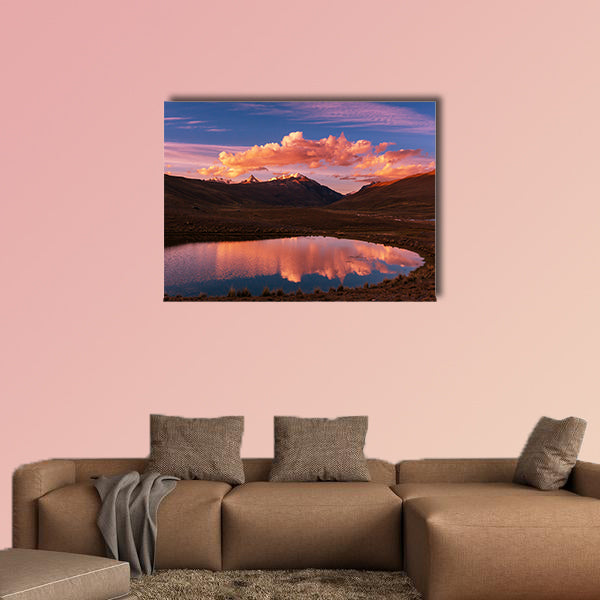 High mountains in Bolivia multi panel canvas wall art