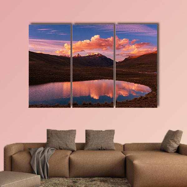 High mountains in Bolivia multi panel canvas wall art