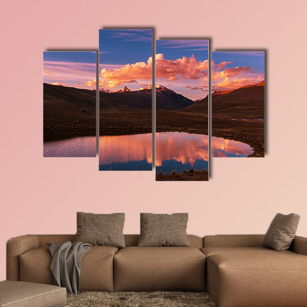 High mountains in Bolivia multi panel canvas wall art