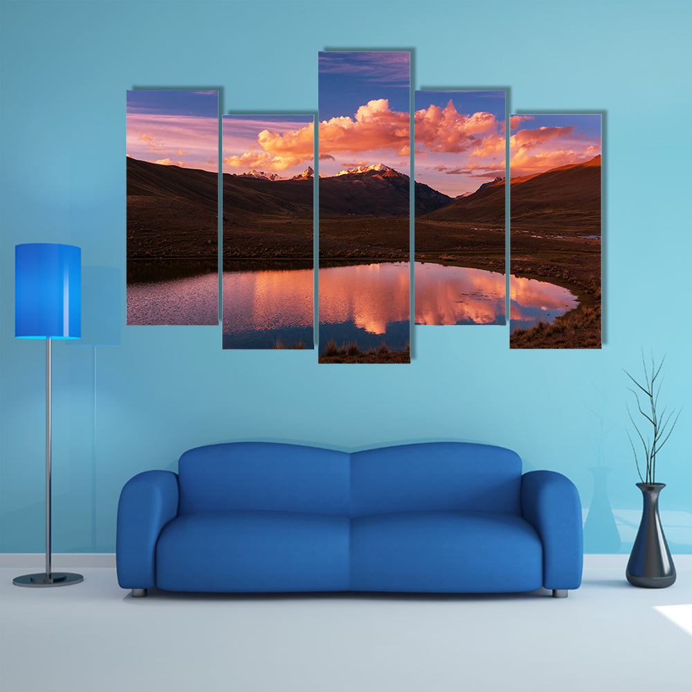 High mountains in Bolivia multi panel canvas wall art