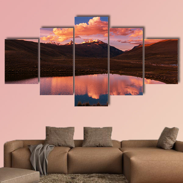 High mountains in Bolivia multi panel canvas wall art