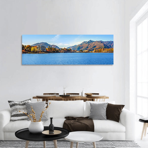Lake Kawaguchi Kawaguchiko at Fujikawaguchiko in Japan Panoramic Canvas Wall Art